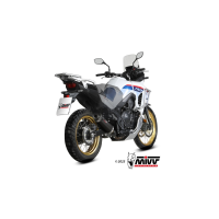 MIVV-SLIP-ON OVAL - Edelstahl Schwarz für HONDA -...