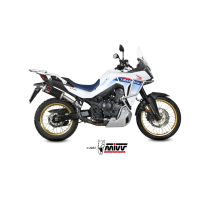 MIVV-SLIP-ON DAKAR - Edelstahl Schwarz für HONDA - XL750 TRANSALP BJ. 2023 > 2025 - H.087.LDKB