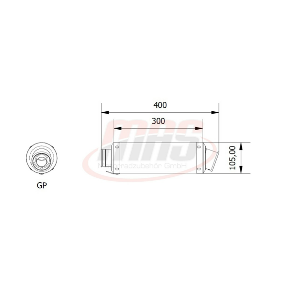 MIVV Auspuff - SLIP-ON - GP - Titan für HONDA CBR 1000 RR - H.039.L6S