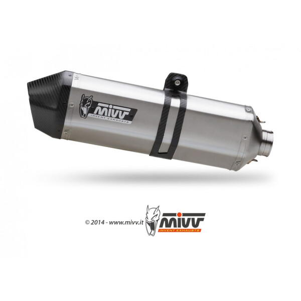 MIVV Auspuff - SLIP-ON - SPEED EDGE - EDELSTAHL fr HONDA CRF 1000 L AFRICA TWIN Bj. 2016 > 2019 - H.059.LRX