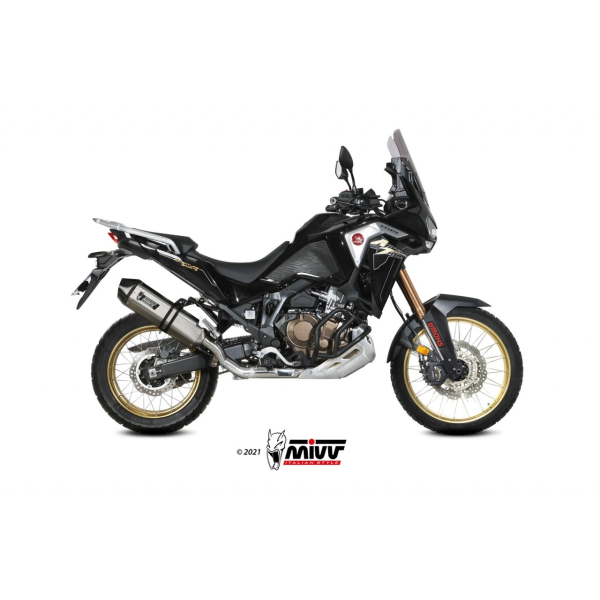 MIVV-SLIP-ON SPEED EDGE - Edelstahl für HONDA - CRF 1100 L AFRICA TWIN BJ. 2020 > 2025 - H.079.LRX