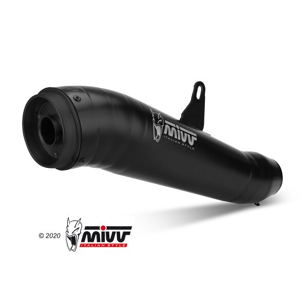 MIVV Auspuff - SLIP-ON - GHIBLI - BLACK fr HUSQVARNA SVARTPILEN / VITPILEN 401 Bj. 2021 > 2023 - HU.004.LGB