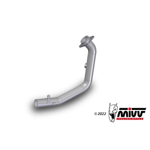 MIVV Auspuff - Kat-Ersatzrohr, kompatibel mit MIVV und Original Auspuff - - - - fr HUSQVARNA SVARTPILEN / VITPILEN 401 Bj. 2021 > 2023 - KT.025.C2