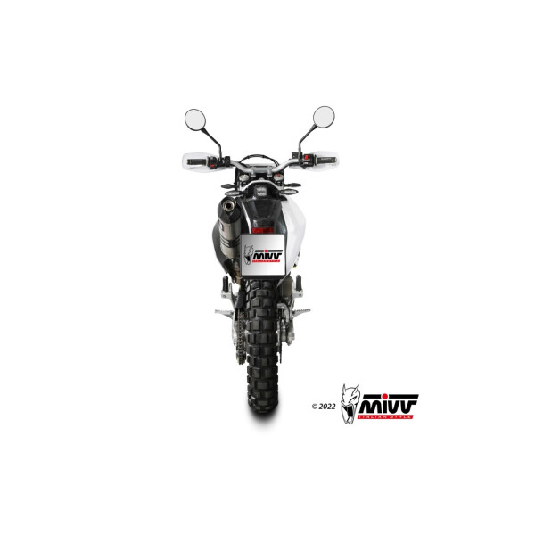 MIVV Auspuff - SLIP-ON - STR1 - EDELSTAHL fr HUSQVARNA 701 ENDURO / SUPERMOTO Bj. 2021 > 2023 - M.HU.010.LXC