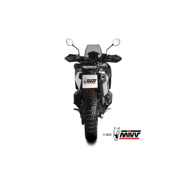 MIVV Auspuff - SLIP-ON - SPEED EDGE - EDELSTAHL fr HUSQVARNA NORDEN 901 Bj. 2022 > 2023 - HU.002.LRX