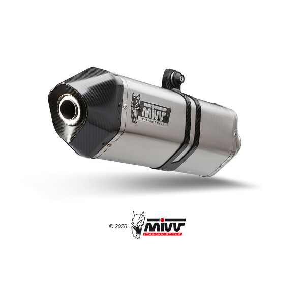 MIVV Auspuff - SLIP-ON - SPEED EDGE - EDELSTAHL fr HUSQVARNA NORDEN 901 Bj. 2022 > 2023 - HU.002.LRX