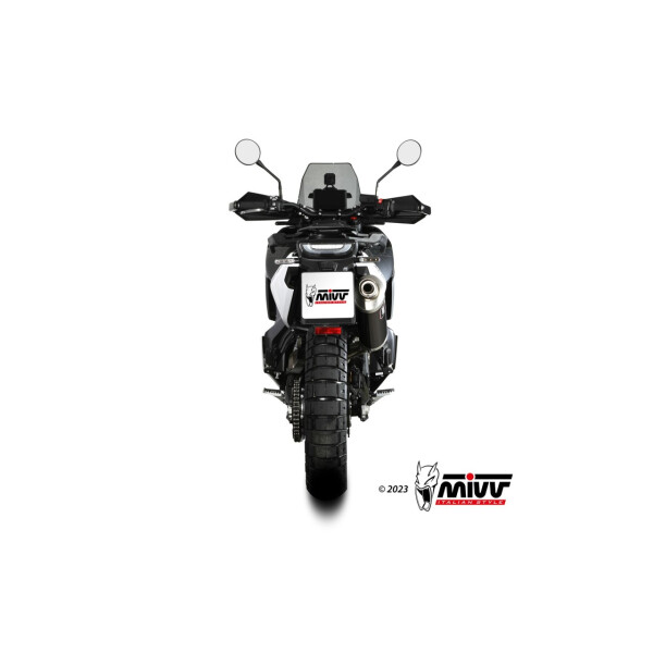 MIVV Auspuff - SLIP-ON - DAKAR - BLACK fr HUSQVARNA NORDEN 901 Bj. 2022 > 2023 - HU.002.LEKB