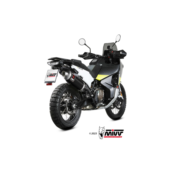 MIVV-SLIP-ON DAKAR - Edelstahl Schwarz für HUSQVARNA - NORDEN 901 BJ. 2022 > 2025 - HU.002.LEKB