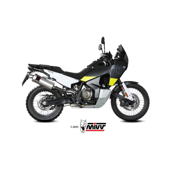 MIVV Auspuff - SLIP-ON - DAKAR - EDELSTAHL fr HUSQVARNA NORDEN 901 Bj. 2022 > 2023 - HU.002.LEKX