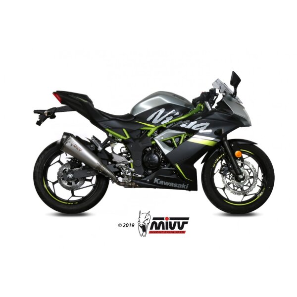 MIVV Auspuff - SLIP-ON - DELTA RACE - EDELSTAHL fr KAWASAKI Z125 Bj. 2019 > 2023 - K.048.LDRX