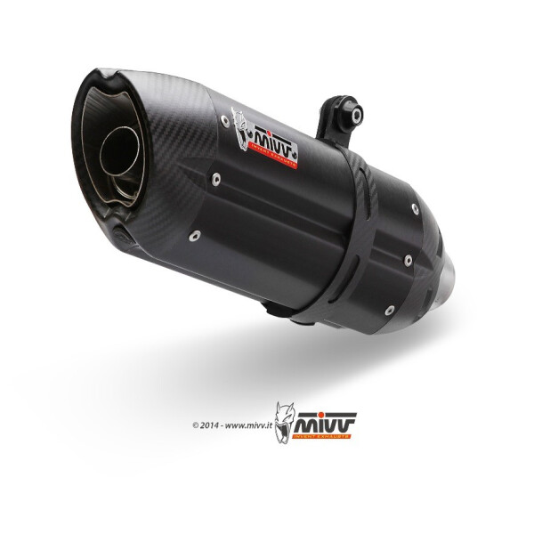MIVV Auspuff - SLIP-ON - SUONO - BLACK fr KAWASAKI NINJA 300 Bj. 2013 > 2016 - K.038.L9
