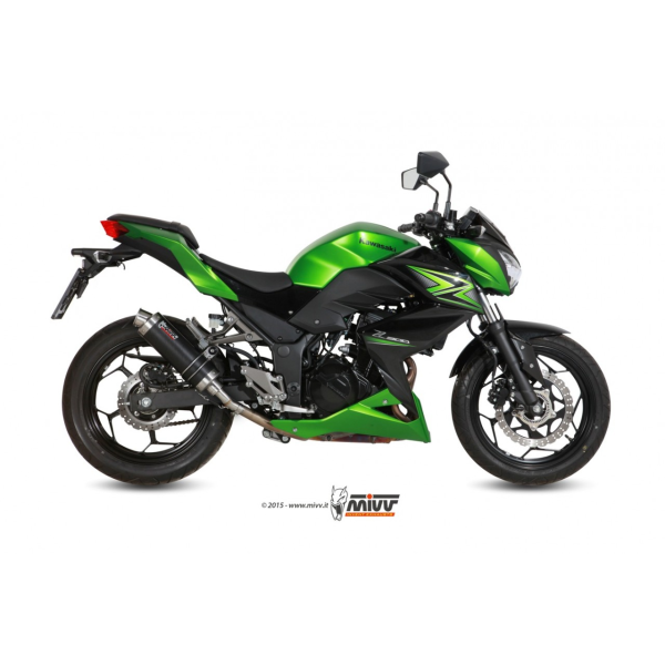 MIVV-SLIP-ON GP - Carbon für KAWASAKI - Z300 BJ. 2015 > 2016 - K.038.L2S