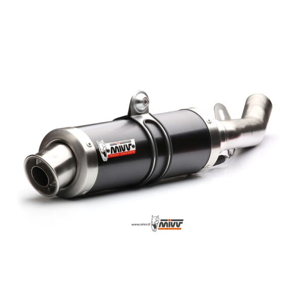 MIVV Auspuff - SLIP-ON - GP - BLACK fr KAWASAKI Z300 Bj. 2015 > 2016 - K.038.LXB