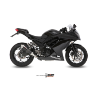 MIVV-SLIP-ON GP - Edelstahl Schwarz für KAWASAKI - Z300 BJ. 2015 > 2016 - K.038.LXB