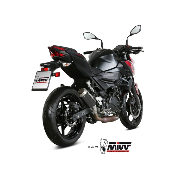 MIVV Auspuff - SLIP-ON - MK3 - CARBON fr KAWASAKI Z400 Bj. 2019 > 2023 - K.047.SM3C