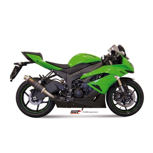 MIVV Auspuff - SLIP-ON - GP - CARBON fr KAWASAKI ZX-6 R Bj. 2009 > 2016 - K.022.L2S