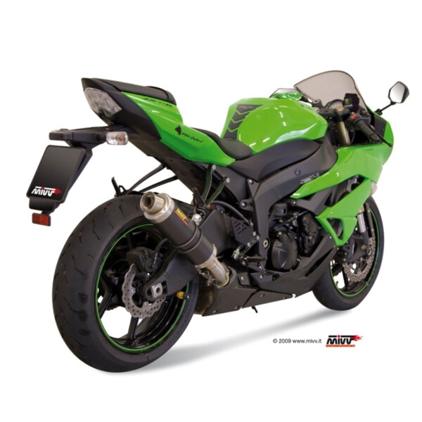 MIVV Auspuff - SLIP-ON - GP - CARBON fr KAWASAKI ZX-6 R Bj. 2009 > 2016 - K.022.L2S