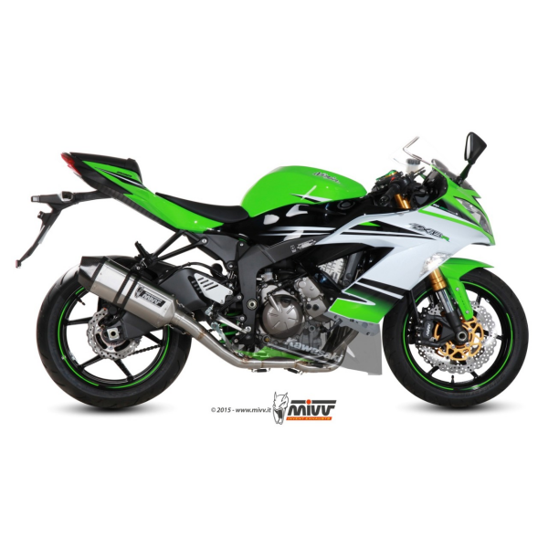 MIVV Auspuff - Komplettanlage 4x2x1 - SPEED EDGE - Edelstahl für KAWASAKI ZX-6 R 636 - X.KA.0007.SRX