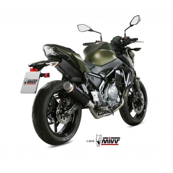 MIVV Auspuff - Komplettanlage 2x1 - GPpro - CARBON fr KAWASAKI NINJA 650 Bj. 2017 > 2023 - K.044.L2P
