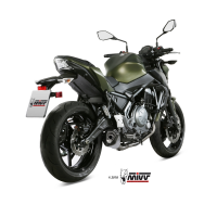 MIVV-KOMPLETTANLAGE 2x1 DELTA RACE - Edelstahl für KAWASAKI - NINJA 650 BJ. 2017 > 2023 - K.044.LDRX