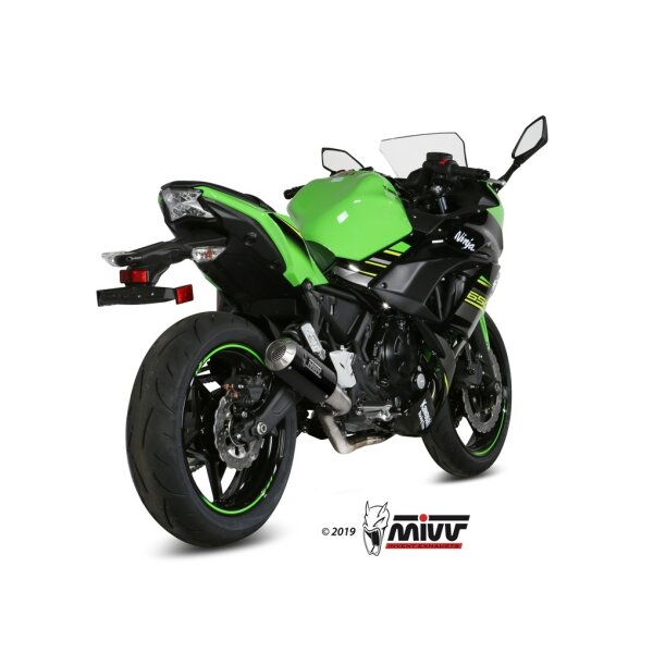 MIVV Auspuff - Komplettanlage 2x1 - MK3 - CARBON fr KAWASAKI NINJA 650 Bj. 2017 > 2023 - K.044.SM3C
