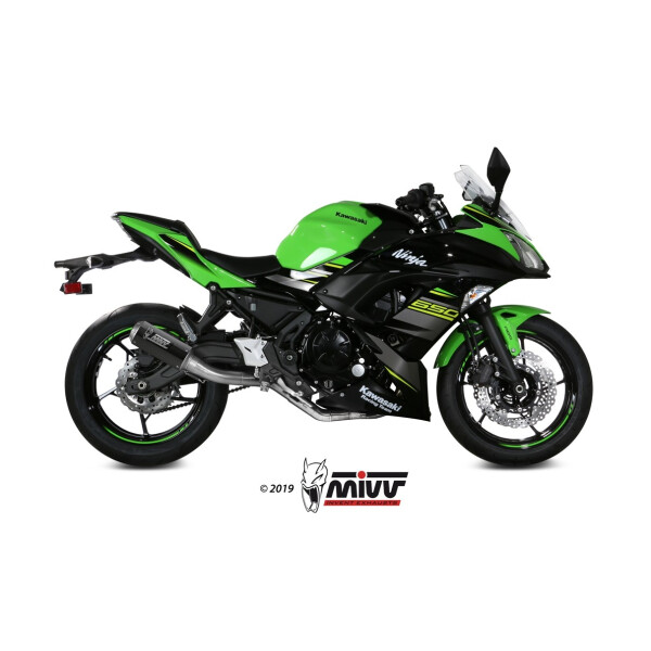 MIVV Auspuff - Komplettanlage 2x1 - MK3 - CARBON fr KAWASAKI NINJA 650 Bj. 2017 > 2023 - K.044.SM3C