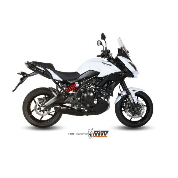 MIVV Auspuff - Komplettanlage 2x1 - SUONO - BLACK fr KAWASAKI Versys 650 Bj. 2015 > 2020 - K.041.L9