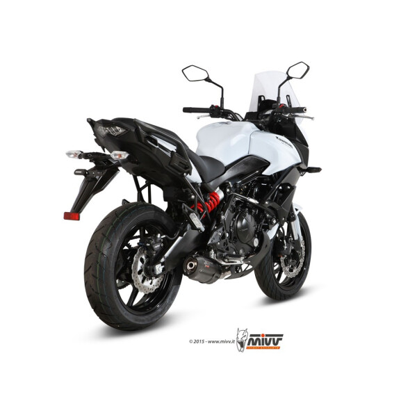 MIVV Auspuff - Komplettanlage 2x1 - SUONO - BLACK fr KAWASAKI Versys 650 Bj. 2015 > 2020 - K.041.L9