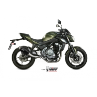 MIVV-Komplettanlage 2x1 GPpro - Edelstahl Schwarz für KAWASAKI - Z650 BJ. 2017 > 2023 - K.044.LXBP