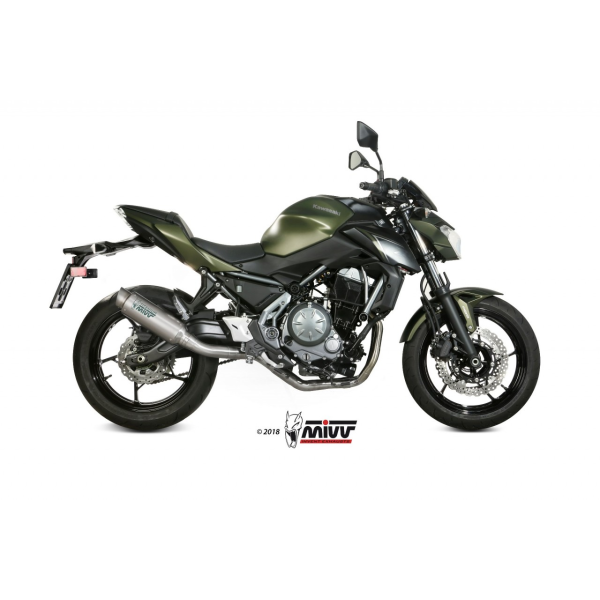 MIVV-Komplettanlage 2x1 GPpro - Titan für KAWASAKI - Z650 BJ. 2017 > 2023 - K.044.L6P