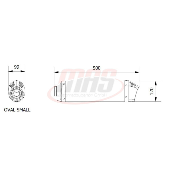 MIVV Auspuff - SLIP-ON - OVAL - CARBON mit Carbon Endkappe fr KAWASAKI Z750 Bj. 2004 > 2006 - K.011.L3C