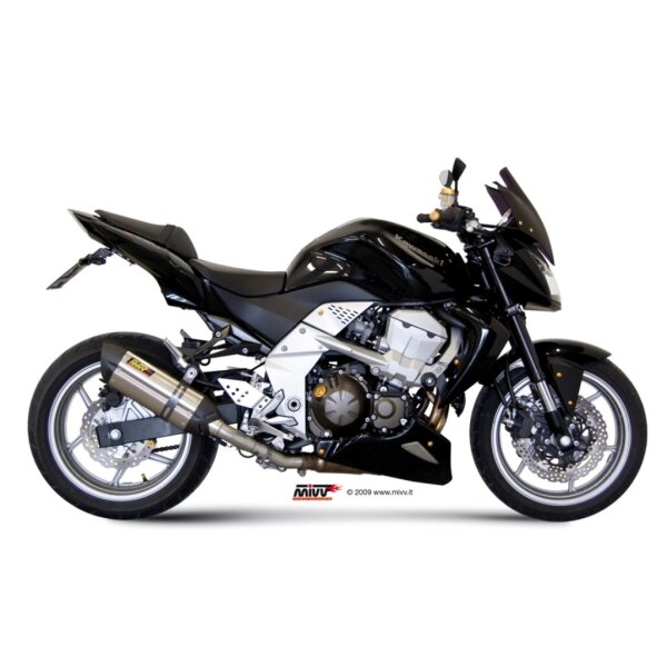 MIVV Auspuff - SLIP-ON - SUONO - EDELSTAHL fr KAWASAKI Z750 Bj. 2007 > 2014 - K.018.L7