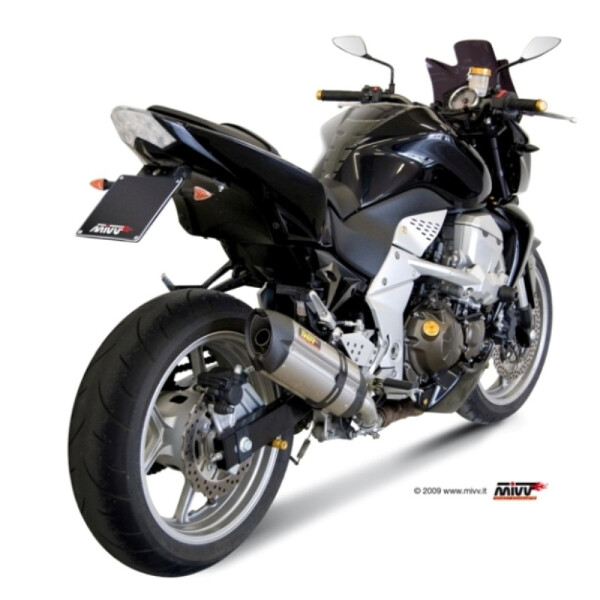 MIVV Auspuff - SLIP-ON - SUONO - EDELSTAHL fr KAWASAKI Z750 Bj. 2007 > 2014 - K.018.L7