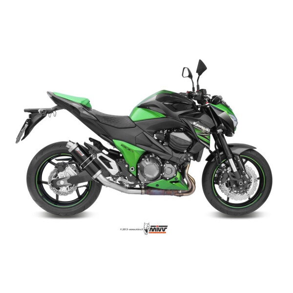MIVV Auspuff - SLIP-ON - GP - BLACK fr KAWASAKI Z800 Bj. 2013 > 2016 - K.032.LXB