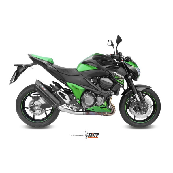 MIVV Auspuff - SLIP-ON - SUONO - BLACK fr KAWASAKI Z800 Bj. 2013 > 2016 - K.032.L9