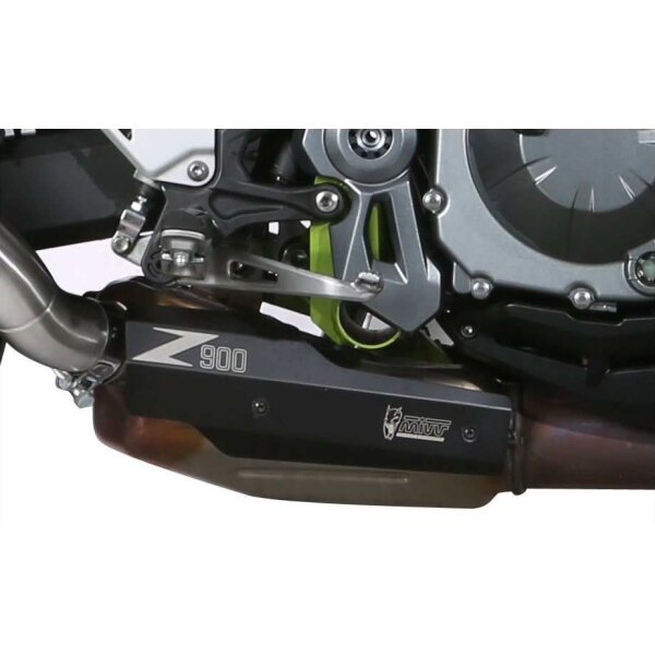 MIVV Auspuff - optional - schwarz Edelstahl Hitzeschutz  - - - - fr KAWASAKI Z900 Bj. 2017 > 2019 - 50.CR.037.0