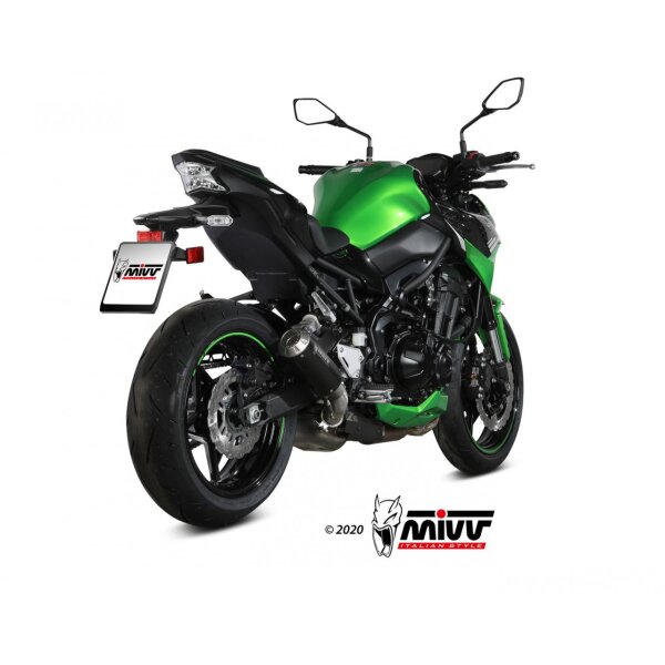 MIVV Auspuff - SLIP-ON - MK3 - BLACK fr KAWASAKI Z900 Bj. 2020 > 2023 - K.052.LM3B
