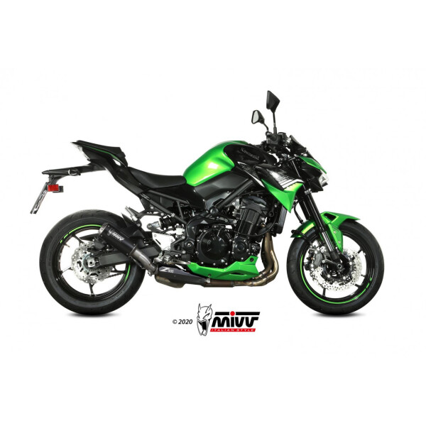 MIVV Auspuff - SLIP-ON - MK3 - BLACK fr KAWASAKI Z900 Bj. 2020 > 2023 - K.052.LM3B