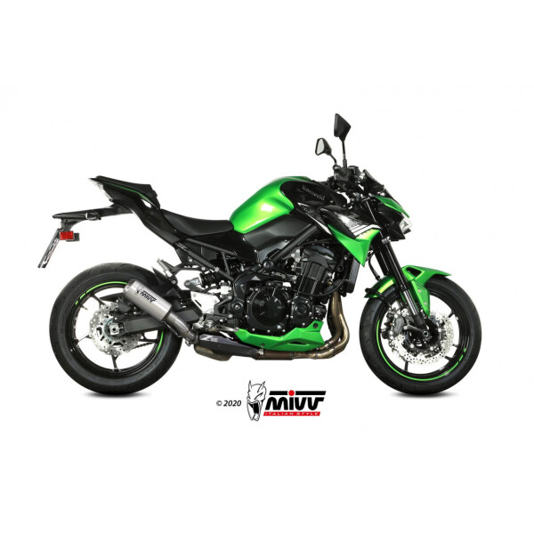 MIVV Auspuff - SLIP-ON - MK3 - EDELSTAHL fr KAWASAKI Z900 Bj. 2020 > 2023 - K.052.LM3X