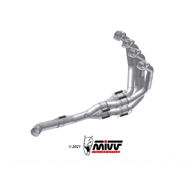 MIVV Auspuff - Kat-Ersatzrohr,-Krmmer, kompatibel mit MIVV und Original Auspuff - - - - fr KAWASAKI Z900 Bj. 2020 > 2023 - K.052.C1