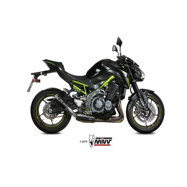 MIVV Auspuff - SLIP-ON - MK3 - CARBON fr KAWASAKI Z900 A2 (35 KW / 70 KW) Bj. 2017 > 2023 - K.056.LM3C
