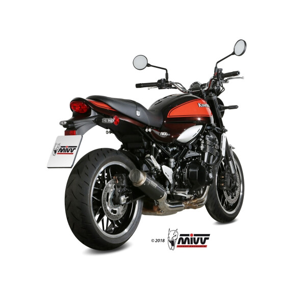 MIVV Auspuff - SLIP-ON - GPpro - BLACK fr KAWASAKI Z900 RS Bj. 2018 > 2023 - K.046.LXBP