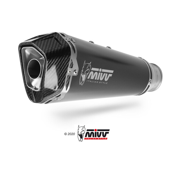MIVV Auspuff - SLIP-ON - DELTA RACE - BLACK fr KAWASAKI NINJA 1000 SX / TOURER Bj. 2020 > 2023 - K.054.LDRB