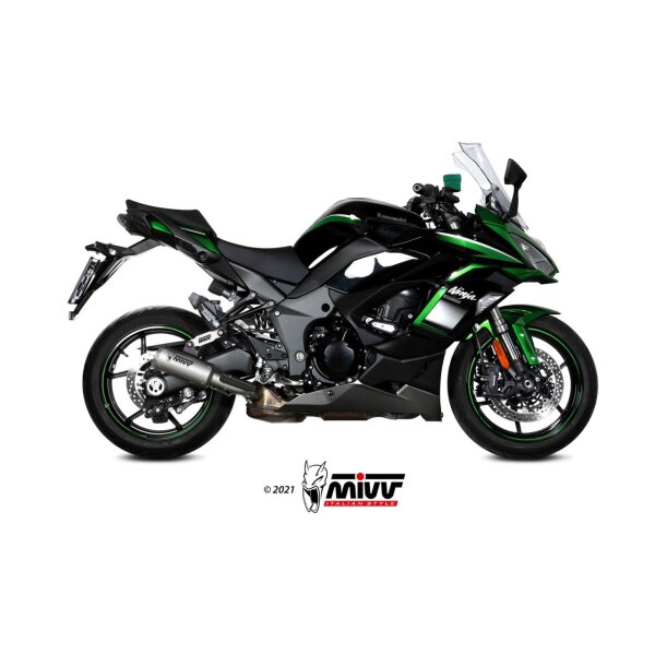 MIVV Auspuff - SLIP-ON - MK3 - EDELSTAHL fr KAWASAKI NINJA 1000 SX / TOURER Bj. 2020 > 2023 - K.054.SM3X