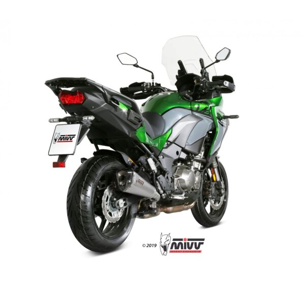 MIVV Auspuff - SLIP-ON - DELTA RACE - EDELSTAHL fr KAWASAKI Versys 1000 / S / SE Bj. 2019 > 2023 - K.049.LDRX