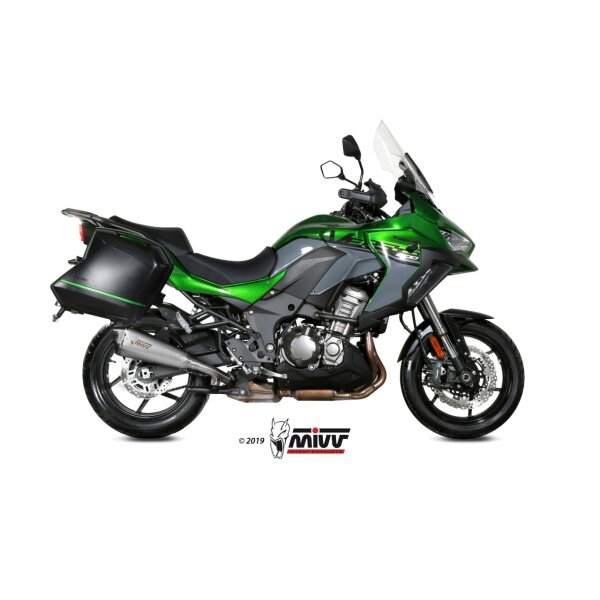 MIVV Auspuff - SLIP-ON - DELTA RACE - EDELSTAHL fr KAWASAKI Versys 1000 / S / SE Bj. 2019 > 2023 - K.049.LDRX
