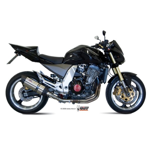 MIVV Auspuff - 2 SLIP-ON - SUONO - EDELSTAHL fr KAWASAKI Z1000 Bj. 2003 > 2006 - K.010.L7