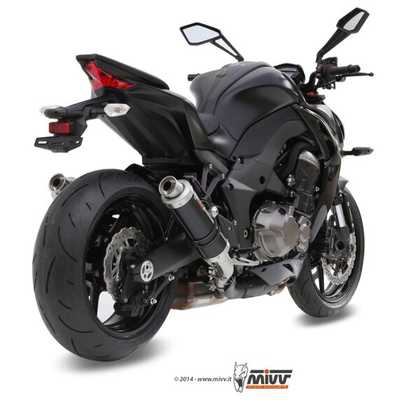MIVV Auspuff - 2 SLIP-ON - GP - BLACK fr KAWASAKI Z1000 / Z1000 R EDITION Bj. 2014 > 2020 - K.039.LXB