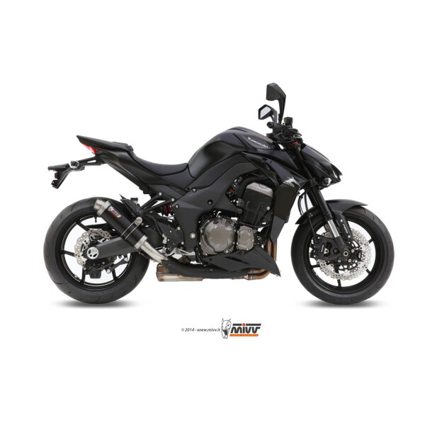 MIVV Auspuff - 2 SLIP-ON - GP - BLACK fr KAWASAKI Z1000 / Z1000 R EDITION Bj. 2014 > 2020 - K.039.LXB