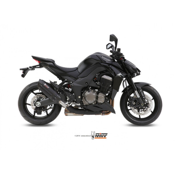 MIVV Auspuff - 2 SLIP-ON - SUONO - BLACK fr KAWASAKI Z1000 / Z1000 R EDITION Bj. 2014 > 2020 - K.039.L9